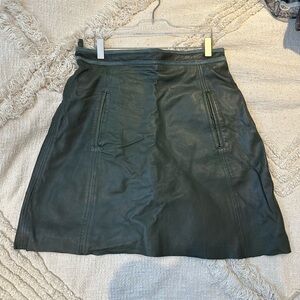 Vintage Leather Skirt